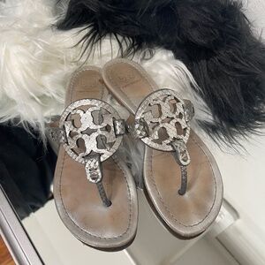 Tory Burch Miller Silver Sandalsl